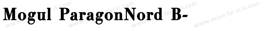 Mogul ParagonNord B字体转换